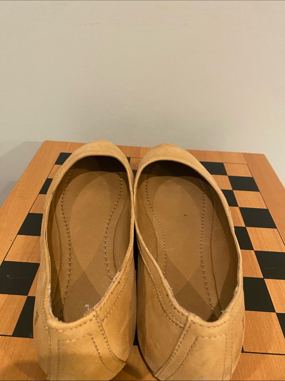 Frye Tan Leather Ballet Flats - Picture 7 of 13